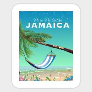 Jamaica Travel poster Sticker